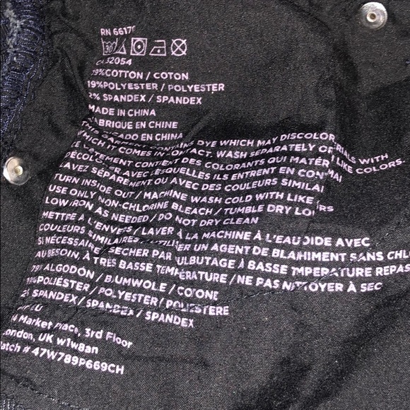 BDG Twig Grazer High-Waisted Skinny Jean DARK BLUE - Picture 14 of 15